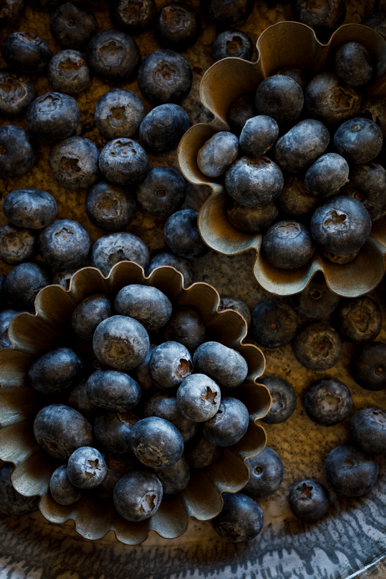 Fresh Blueberries Produce in California by Deborah Denker